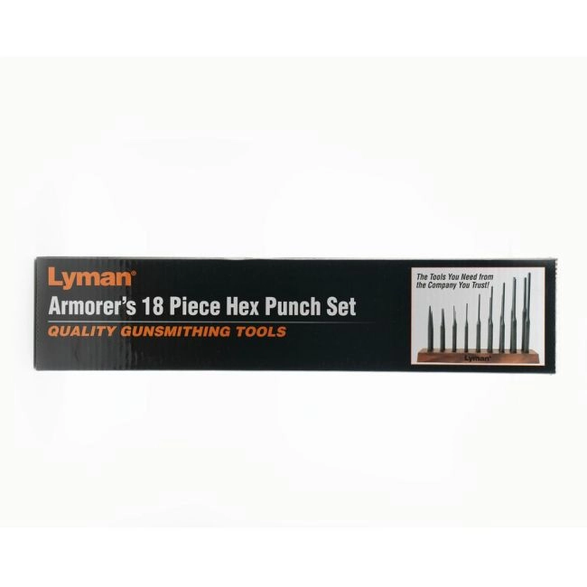 Lyman Armourer's 18pc Hex Punch Set with Stand | Gun Tools