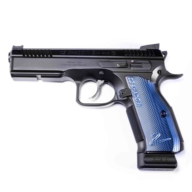 CZ Shadow 2 9x19 Comp Pistol (black, blue grips) | Pistols